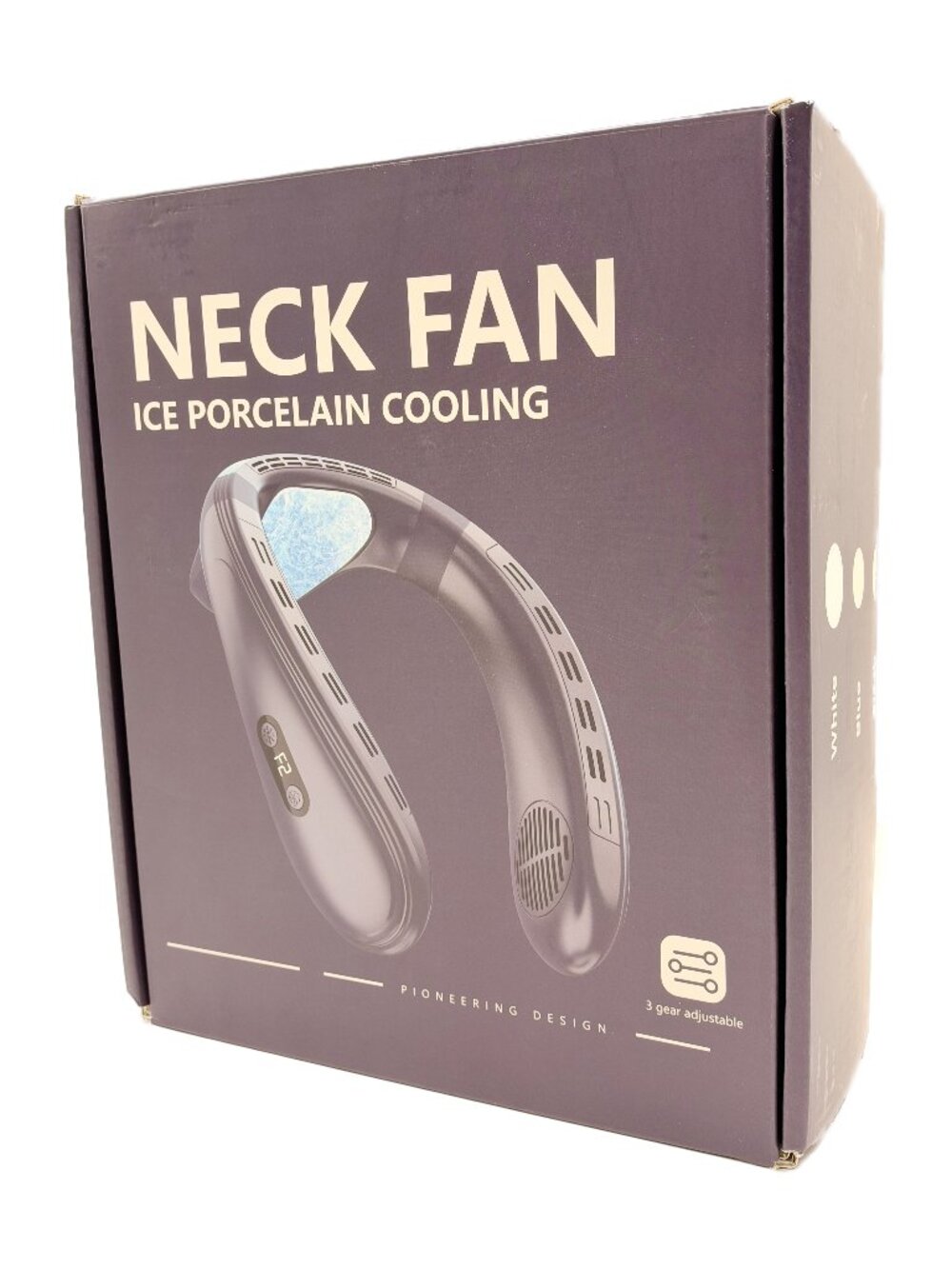 K019 Portable Neck Fan Wearable Air Conditioner Semiconductor White